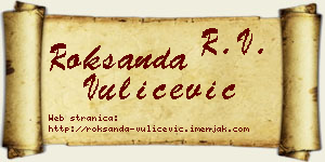 Roksanda Vulićević vizit kartica